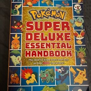 Pokémon Super Deluxe Essential Handbook - Gold Glitter Cover preloved